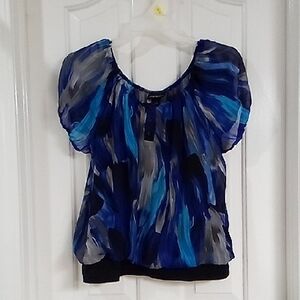Lane Bryant Multicolor Abstract Blouse